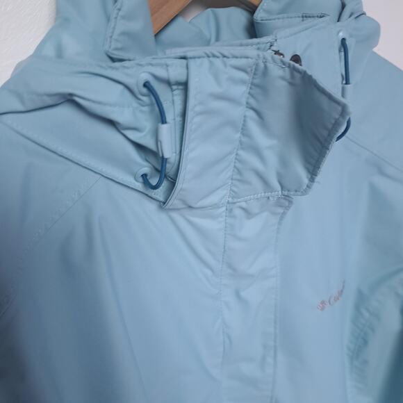 Columbia Interchange Blue Rain Jacket Womens Plus 1x - Picture 4 of 7